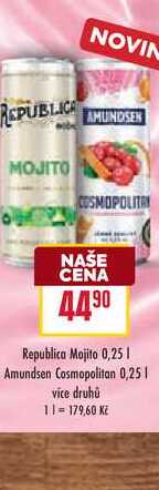 Republica Mojito 0,25 | Amundsen Cosmopolitan 0,25l