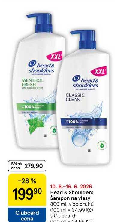 Head & Shoulders Sampon na vlasy, 800 ml, více druhů 