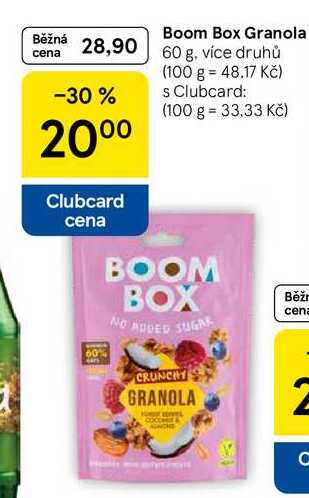 Boom Box Granola, 60 g, více druhů