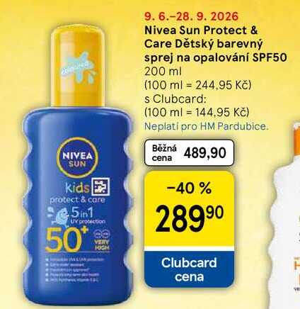 Nivea Sun Protect & Care Dětský barevný sprej na opalování SPF50, 200 ml