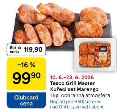 Tesco Grill Master Kuřecí set Marengo, 1 kg