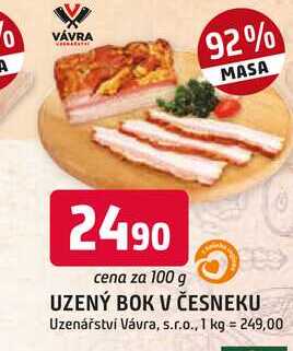 UZENÝ BOK V ČESNEKU 100g