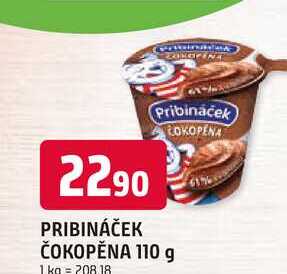 PRIBINÁČEK ČOKOPĚNA 110 g