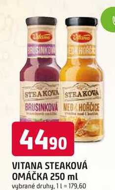 VITANA STEAKOVÁ OMÁČKA 250 ml