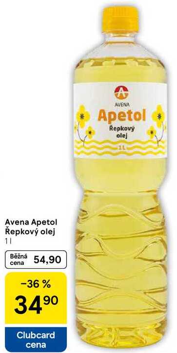 Avena Apetol Řepkový olej, 1 l 