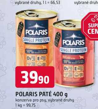 POLARIS PATÉ 400 g konzerva pro psy