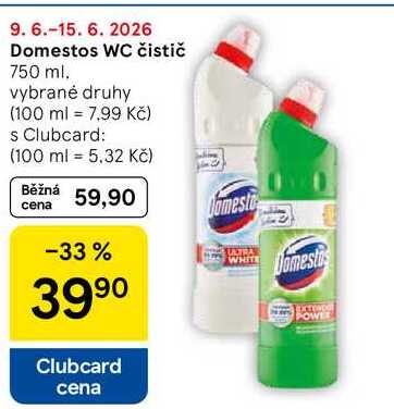 Domestos WC čistič, 750 ml