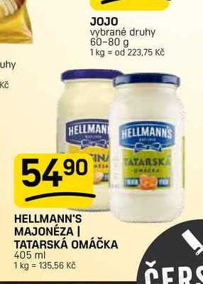HELLMANN'S MAJONÉZA | TATARSKÁ OMÁČKA 405 ml