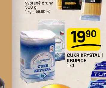 CUKR KRYSTAL | KRUPICE 1 kg