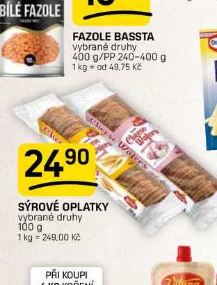 SÝROVÉ OPLATKY vybrané druhy 100 g