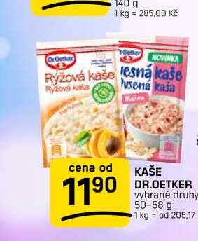 KAŠE DR.OETKER vybrané druhy 50-58 g 