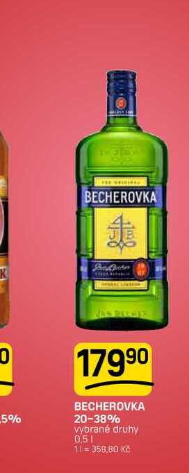 BECHEROVKA 20-38% vybrané druhy 0,5l