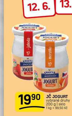 JČ JOGURT vybrané druhy 200 g
