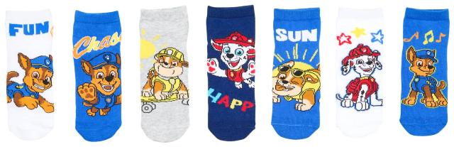 PAW PATROL Ponožky velikosti: 19/22 - 31/34