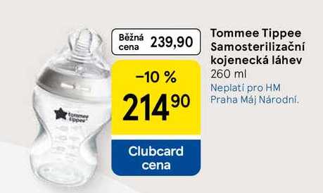 Tommee Tippee Samosterilizační kojenecká láhev, 260 ml