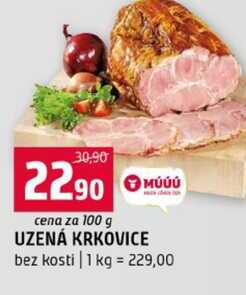 UZENÁ KRKOVICE bez kosti 100g
