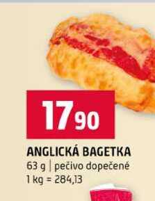 ANGLICKÁ BAGETKA 63 g pečivo dopečené