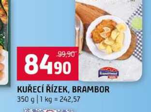 KUŘECÍ ŘÍZEK, BRAMBOR 350 g