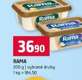 RAMA 200 g vybrané druhy v akci