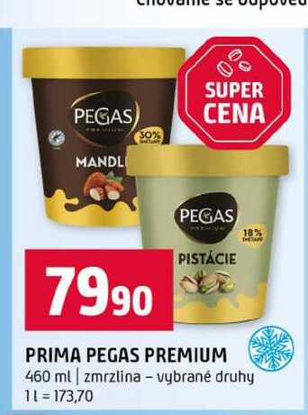 PRIMA PEGAS PREMIUM 460 ml zmrzlina vybrané druhy