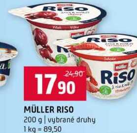 MÜLLER RISO 200 g vybrané druhy 