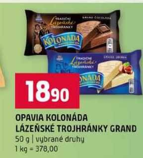 OPAVIA KOLONÁDA LÁZEŇSKÉ TROJHRÁNKY GRAND 50 g vybrané druhy