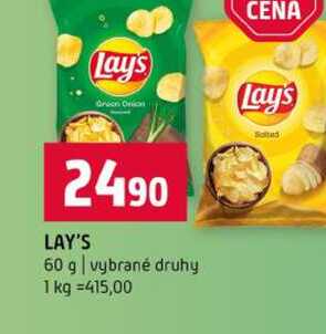 LAY'S 60 g vybrané druhy