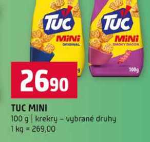 TUC MINI 100 g krekry vybrané druhy