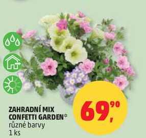 ZAHRADNÍ MIX CONFETTI GARDEN různé barvy, 1 ks