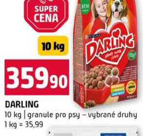 DARLING 10 kg granule pro psy vybrané druhy 