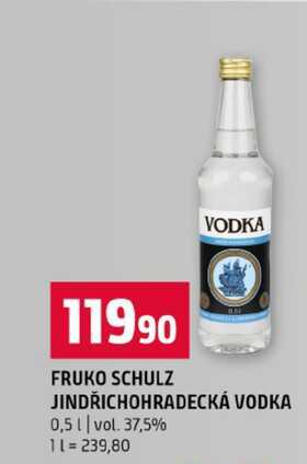 FRUKO SCHULZ JINDŘICHOHRADECKÁ VODKA 0,5l