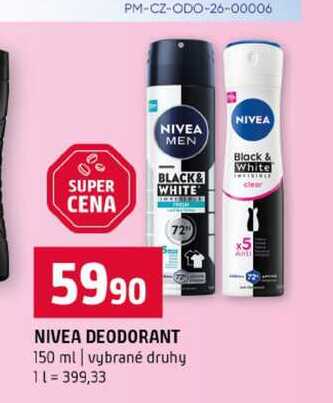 NIVEA DEODORANT 150 ml vybrané druhy