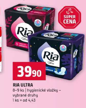 RIA ULTRA 8-9 ks hygienické vložky vybrané druhy