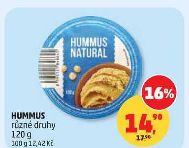 HUMMUS různé druhy, 120 g