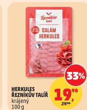 HERKULES ŘEZNÍKŮV TALÍŘ krájený, 100 g 