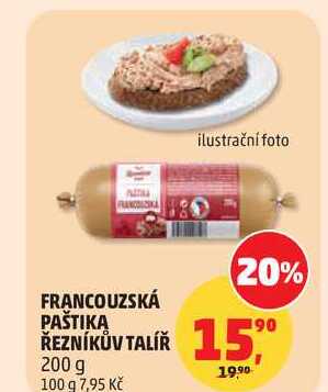 FRANCOUZSKÁ PASTIKA ŘEZNÍKŮV TALÍŘ, 200 g