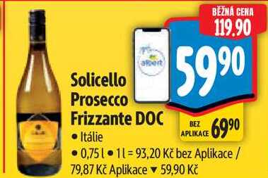 Solicello Prosecco Frizzante DOC, 0,75 l
