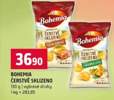 BOHEMIA ČERSTVĚ SKLIZENO 130 g vybrané druhy