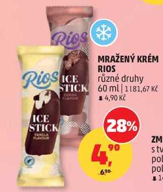 MRAŽENÝ KRÉM RIOS různé druhy, 60 ml  