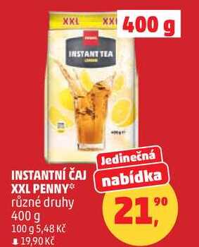 INSTANTNÍ ČAJ XXL PENNY různé druhy, 400 g