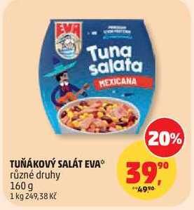 TUŇÁKOVÝ SALÁT EVA různé druhy, 160 g