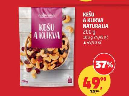 KEŠU A KLIKVA NATURALIA, 200 g