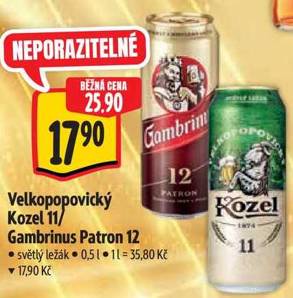 Gambrinus Patron 12, 0,5 l