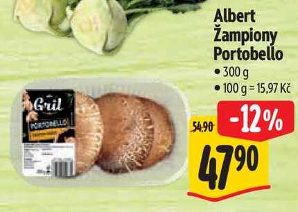 Albert Žampiony Portobello, 300 g