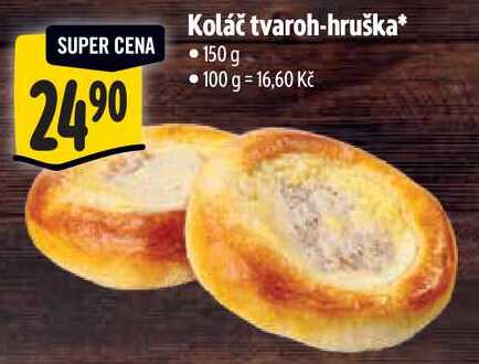 Koláč tvaroh-hruška, 150 g