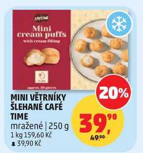 MINI VĚTRNÍKY ŠLEHANÉ CAFÉ TIME mražené, 250 g