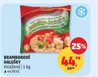 BRAMBOROVÉ HALUŠKY mražené, 1 kg