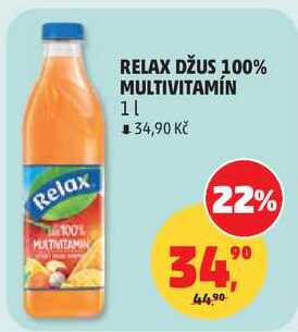 RELAX DŽUS 100% MULTIVITAMÍN, 1 l