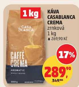KÁVA CASABLANCA CREMA zrnková, 1 kg