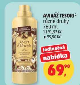 AVIVÁŽ TESORI různé druhy, 760 ml